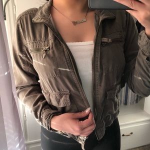 Cute cropped military jacket